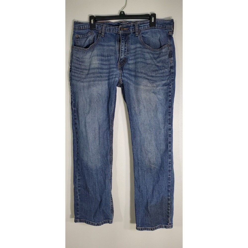 Men's Signature Levi Strauss Gold Relaxed Denim Blue Jeans 34 30
